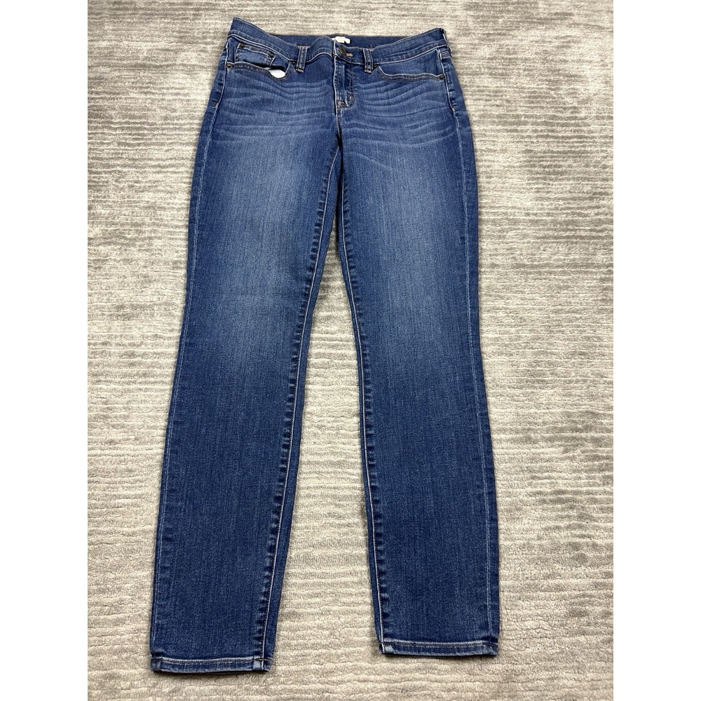 J Crew Jeans Womens 29/30 Blue‎ Denim Stretch Skinny Cotton Blend